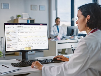 Doctor Reviewing Patient Dashboard