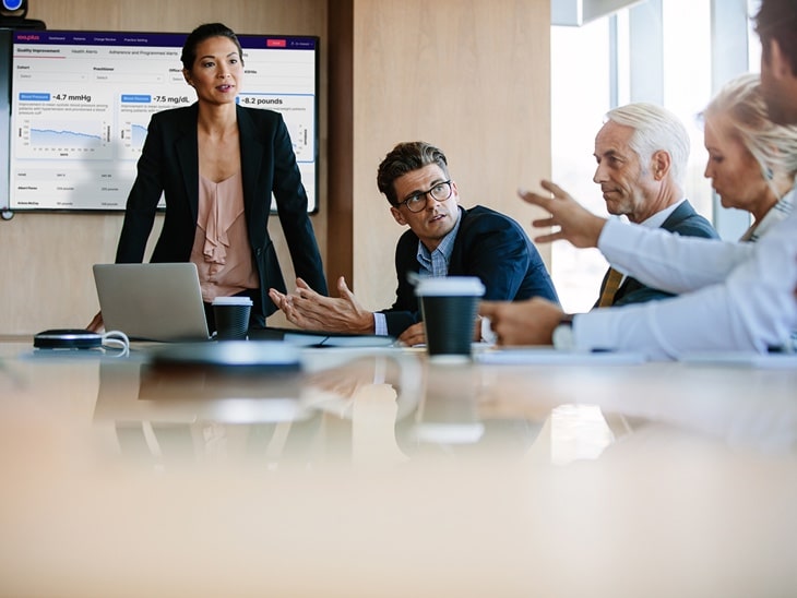 Physicians and Execs In Conference Room